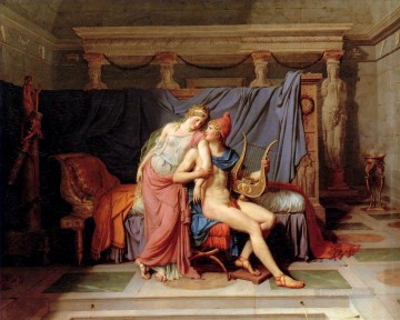  novia Pintura - El cortejo de París y Helen Jacques Louis David
